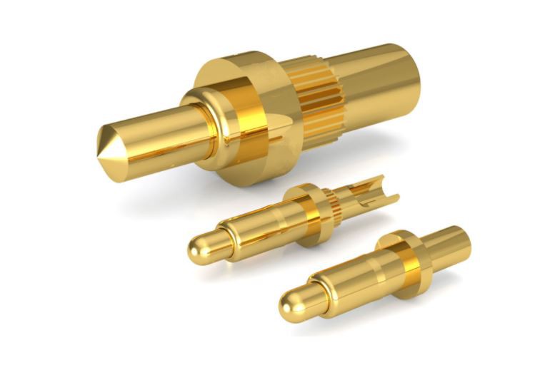 Solder wire pogo pin with solder cup