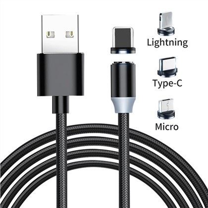 Magnetisk USB Pogo Pin-kabel ladekontakt