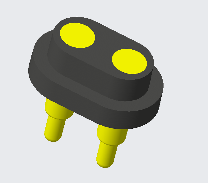 2Pins vanntett PogoPin-kontakt