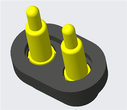 Vanntett hann- og kvinnelig Pogo-stiftkontakt